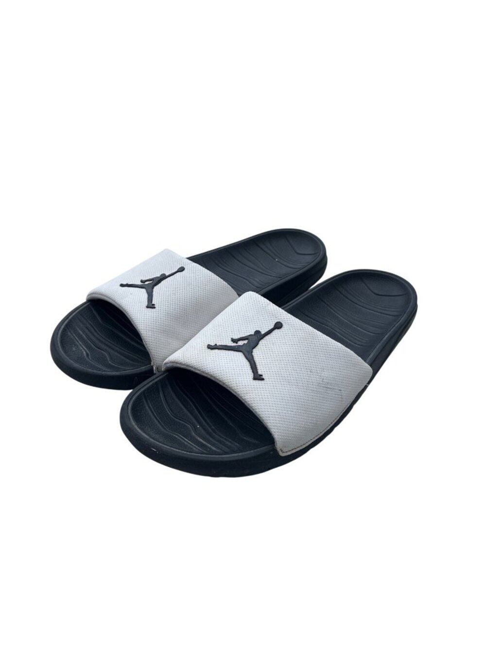 Jordan Hydro VII Retro Slide Sandals White & Black Size 14 Mens Comfortable Slip